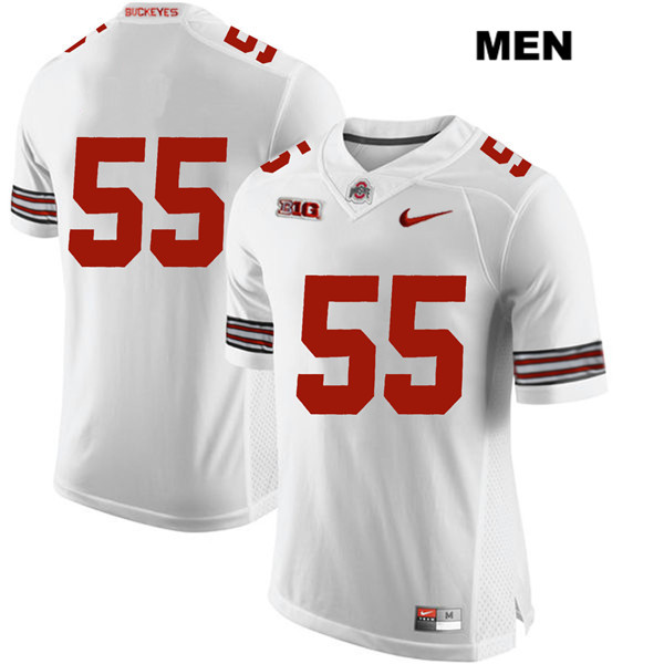 Ohio State Buckeyes Men's Malik Barrow #55 White Authentic Nike No Name College NCAA Stitched Football Jersey AQ19L73XG